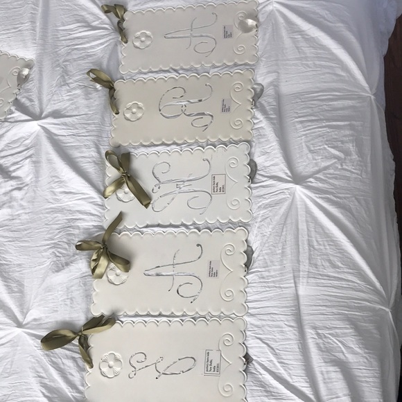 Pottery Barn Kids Ribbon Tin Wall Letters ZAHRA - Picture 7 of 7